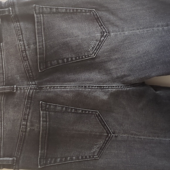 Level 99 Button Fly High-Waisted Faded Distressed Black Jeans Size 26 - Picture 3 of 10